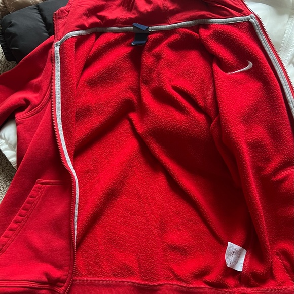 Nike Men's Red Zip Up Hoodie Size S - Picture 5 of 5
